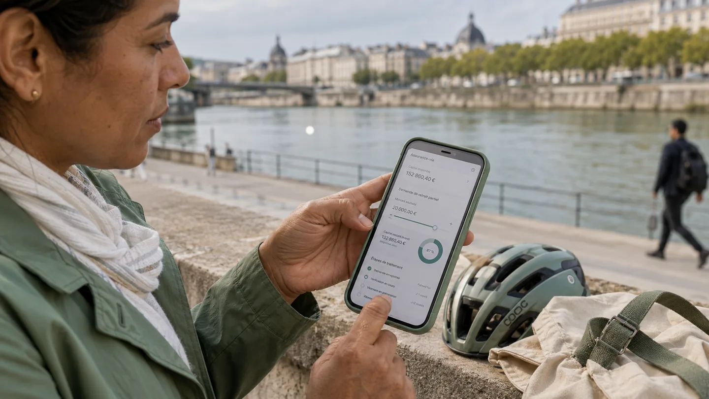 Photographie éditoriale illustrant « Votre capital toujours accessible »