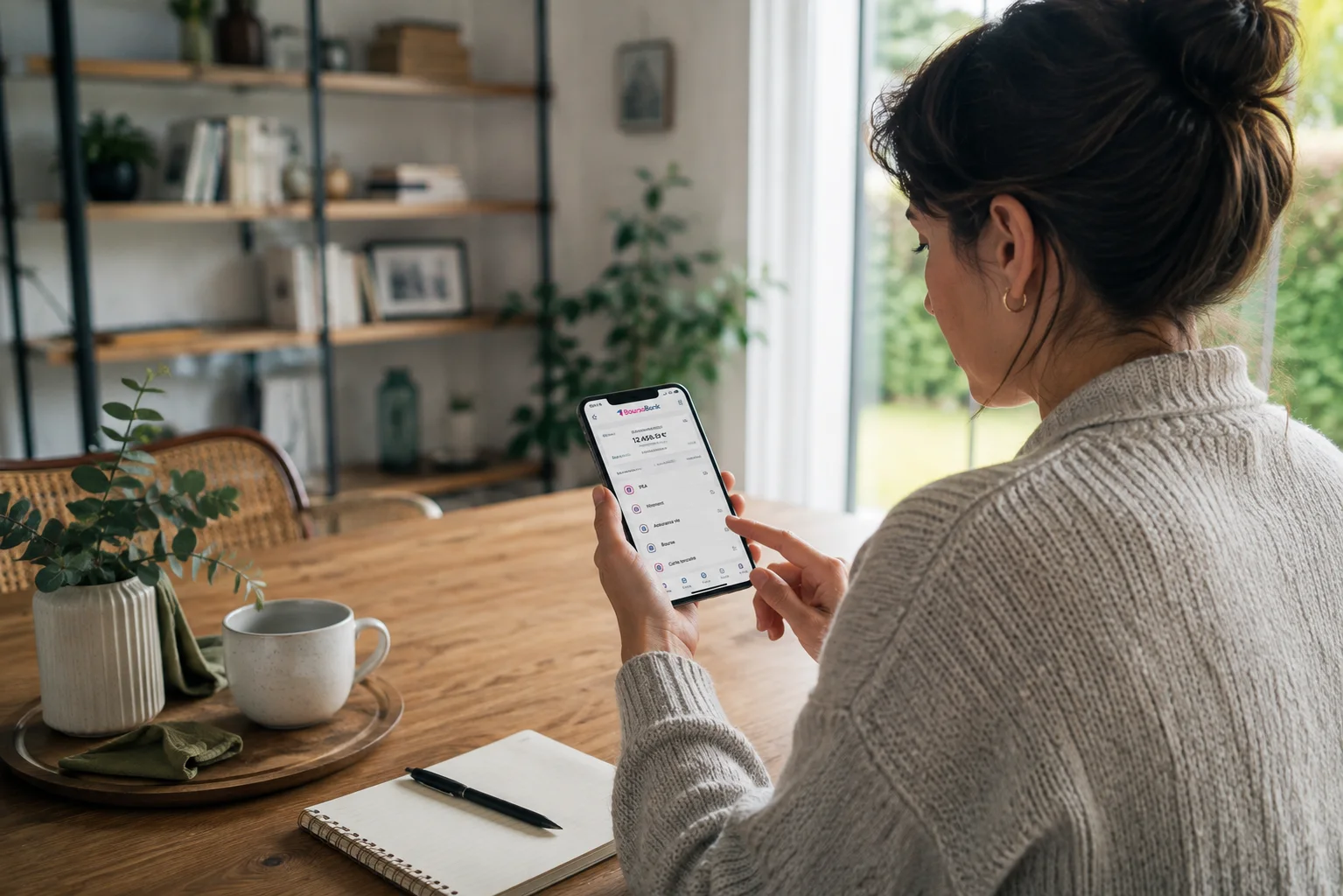 Illustration d'un profil banque en ligne plus bourse chez Fortuneo