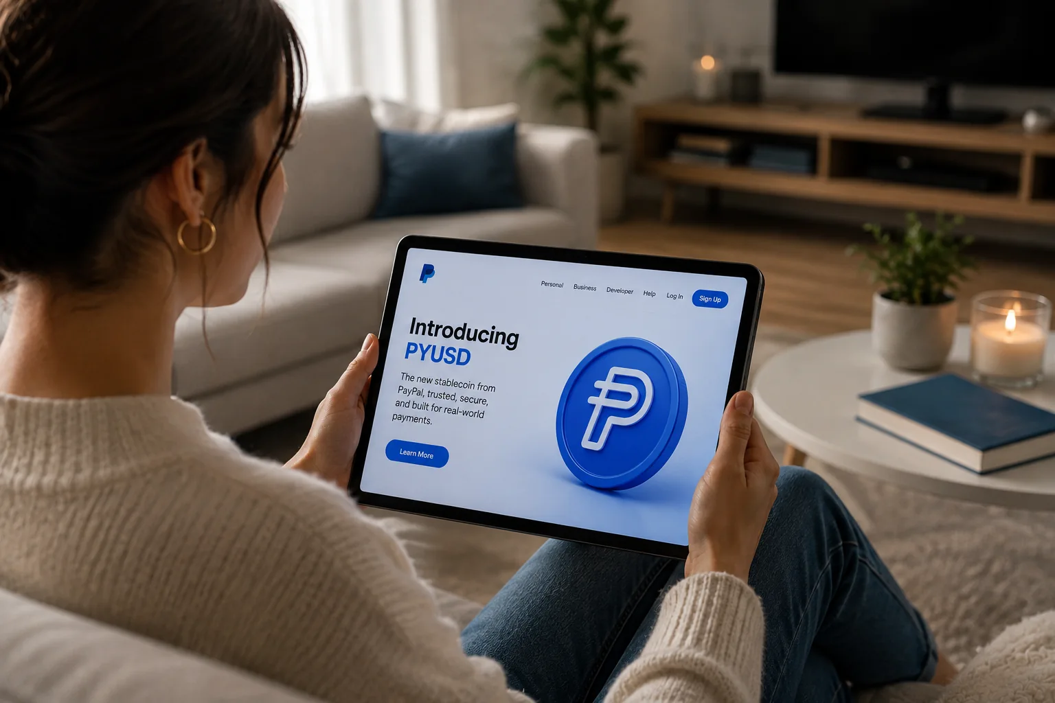 Photographie éditoriale illustrant « PYUSD (PayPal) — Sécurité & Sérénité »